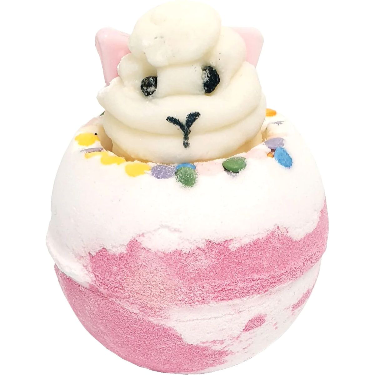 Bomb Cosmetics Big Lama Mama Bath Blaster – roze bruisbal met lama en fruitige geur