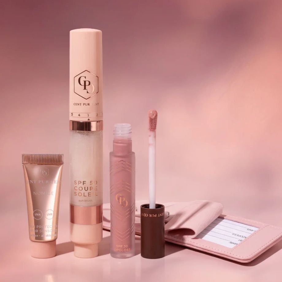 Luxe Cent Pur Cent zonnebeschermingsset voor gezicht en lippen