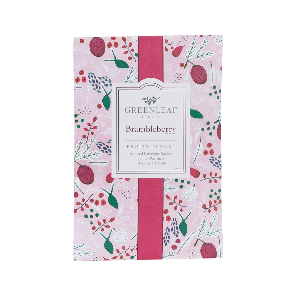 Greenleaf Brambleberry geurzakje met roze bessenprint