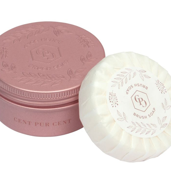 Cent Pur Cent Brush Soap met reinigingszeep voor make-upkwaste