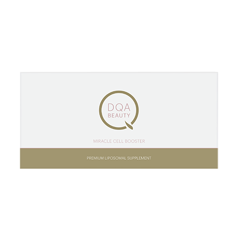 Miracle Cell Booster – liposomaal beautysupplement met NAD⁺, glutathion, resveratrol & quercetine voor energie, celvernieuwing en huidverjonging.