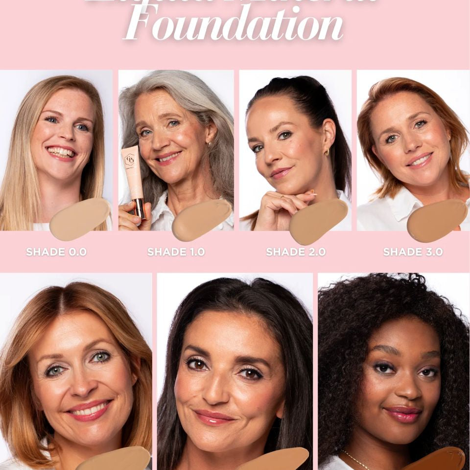 Cent Pur Cent Liquid Foundation verschillende huidtinten en ondertonen