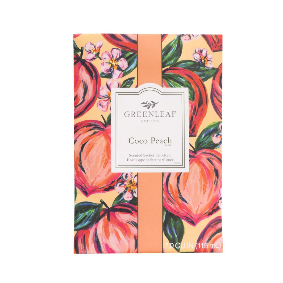 Greenleaf Coco Peach geurzakje met tropische print