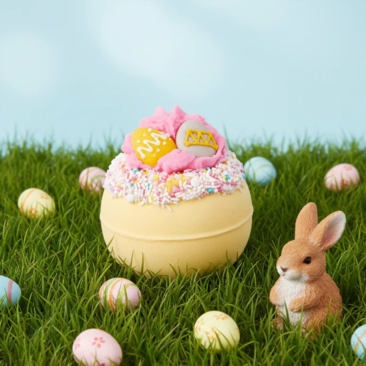 Bomb Cosmetics Easter Egg Parade Bath Blaster bruisend in bad met frisse kleuren