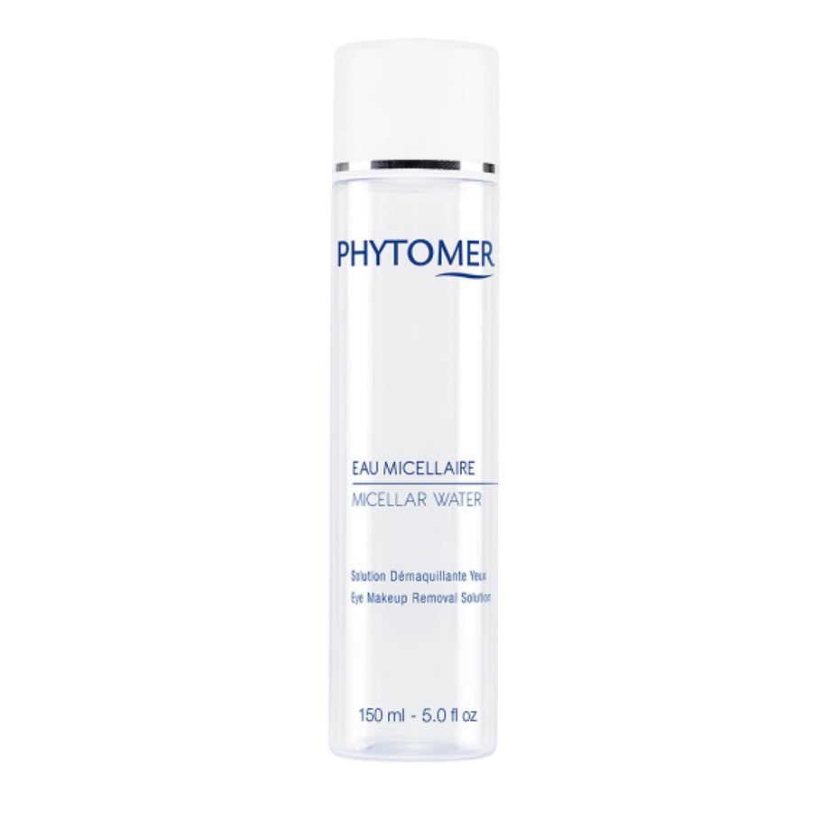 Phytomer Eau Micellaire – zachte, alcoholvrije reiniger voor gevoelige ogen en contactlensdragers. Verwijdert ook waterproof make-up.