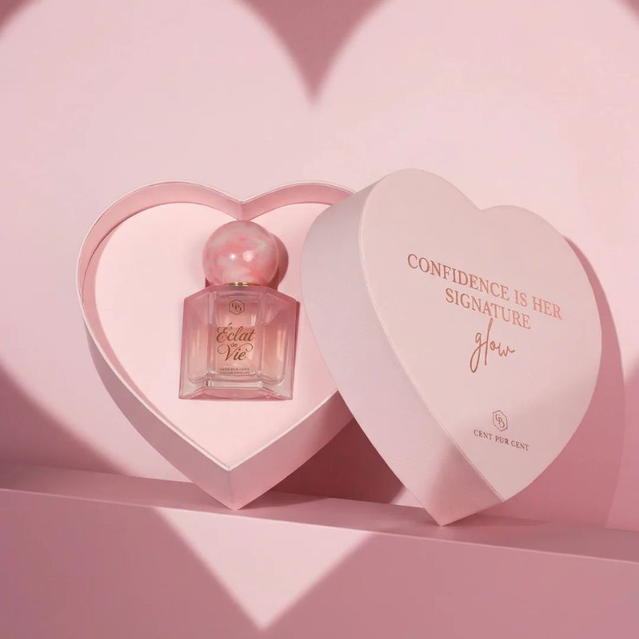 Cent Pur Cent Éclat de Vie parfum met hartvormige doos cadeau set