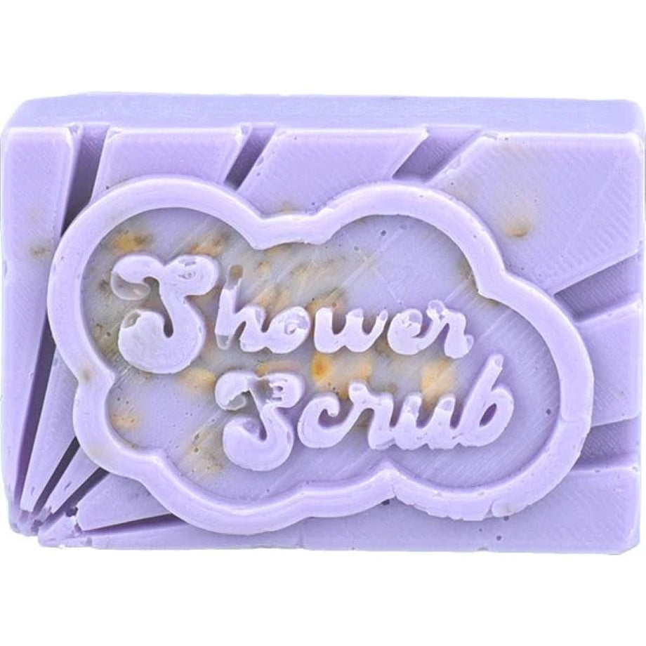 Solid shower scrub met haver, jasmijn & sandelhout voor een zachte, verzorgde huid – Bomb Cosmetics