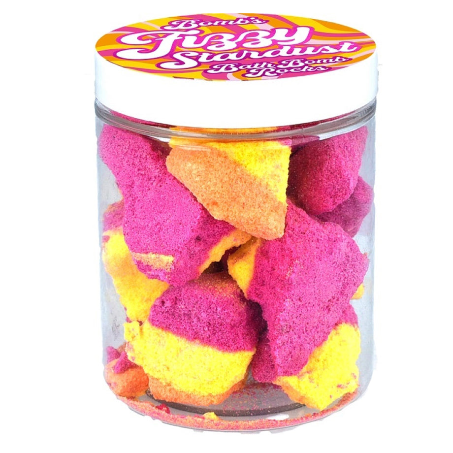 Bomb Cosmetics Fizzy Stardust Bath Rocks – tropische bath rocks met mango & maracuya in potje