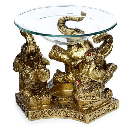 Waxbrander in olifantvorm met glazen schaal voor waxmelts – Feel So Pure