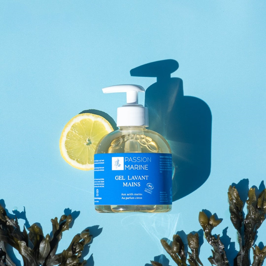 Hydraterende handzeep met algenextract, pepermuntwater en frisse citroengeur