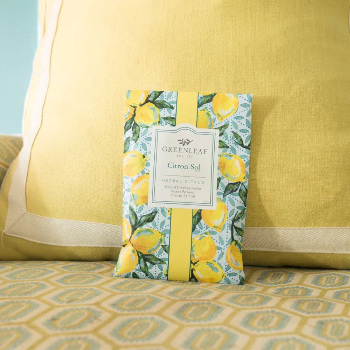 Greenleaf geurzakje Citron Sol – langdurige geur tot 6 maanden, niet-giftig en geschikt voor elke ruimte.