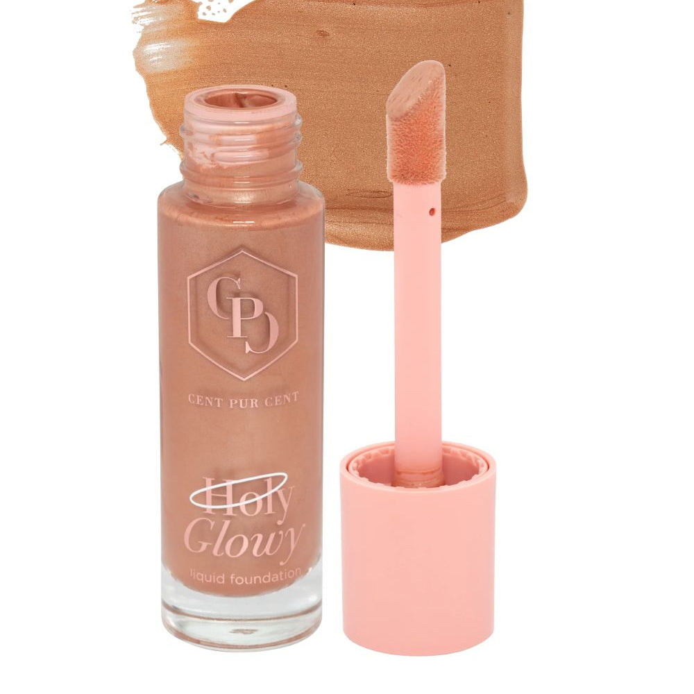 Cent Pur Cent Holy Glowy Foundation – lichte, hydraterende foundation met natuurlijke glow en zachte applicator.