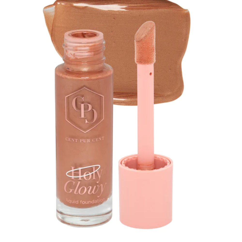 Cent Pur Cent Holy Glowy Foundation medium – lichte, hydraterende foundation met natuurlijke glow en zachte applicator.