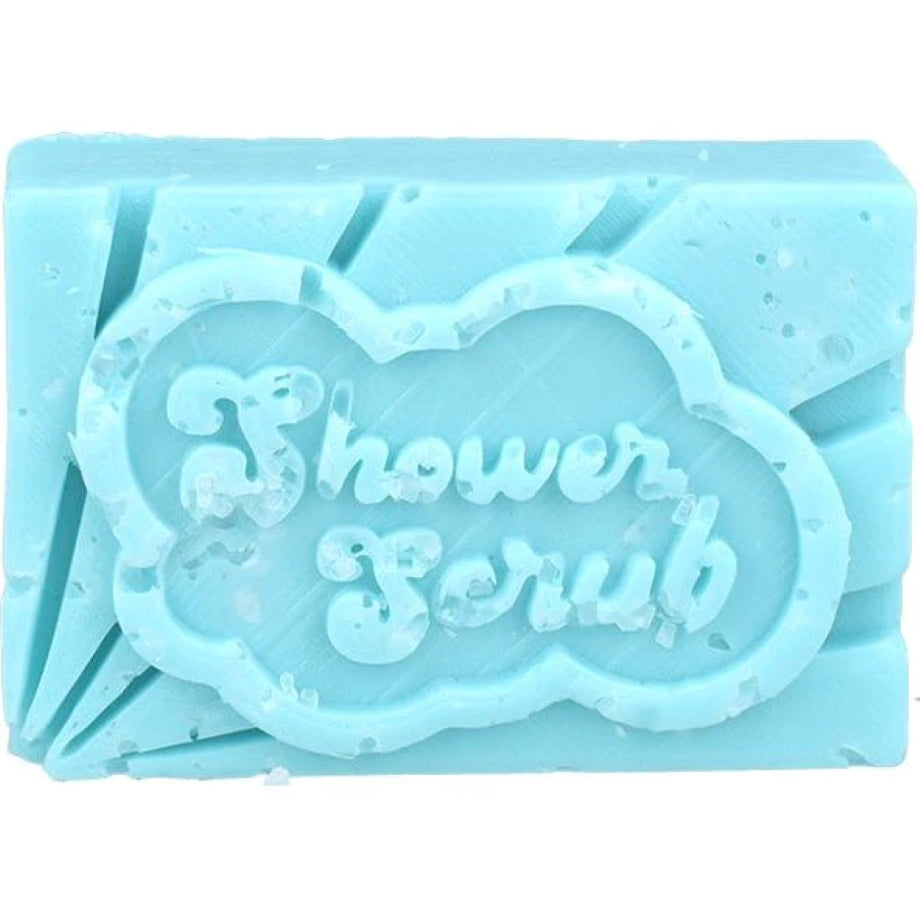 Verkwikkende solid shower scrub met zeezout, eucalyptus en cederhout – Bomb Cosmetics