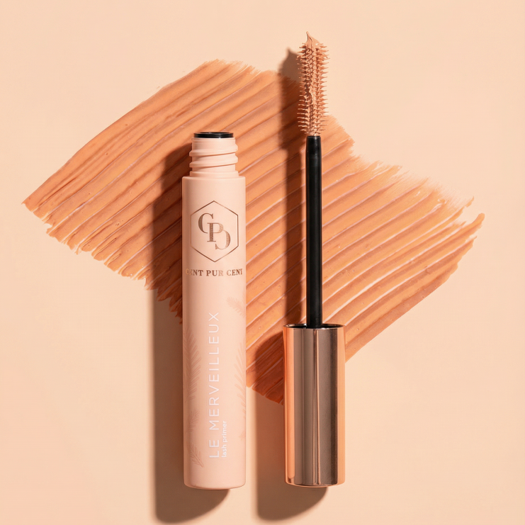 Cent Pur Cent Lash Primer Le Merveilleux Peach met vezels voor voller ogende wimpers