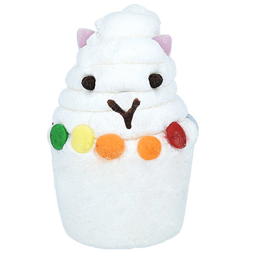 Lama Mia Bath Mallow – fruitige exotische bath melt met cacaoboter, sheaboter en oliën. Schattige mallow met lama-decoratie.