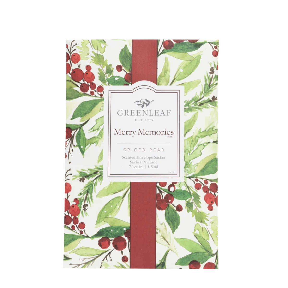 Greenleaf Merry Memories geurzakje – feestelijke wintergeur met peer, kaneel en vanille