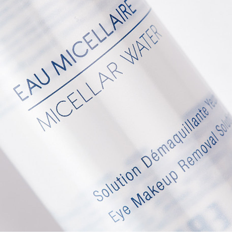 Eau Micellaire van Phytomer – oogmake-up remover met micellen en Sorenia. Kalmeert en reinigt zonder wrijving of irritatie.