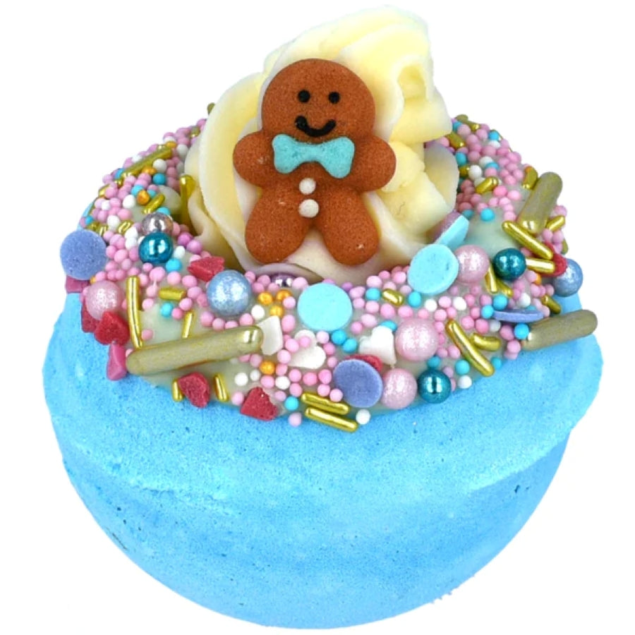 Oh Snap Bath Blaster van Bomb Cosmetics – feestelijke bruisbal met wierook & bergamot.