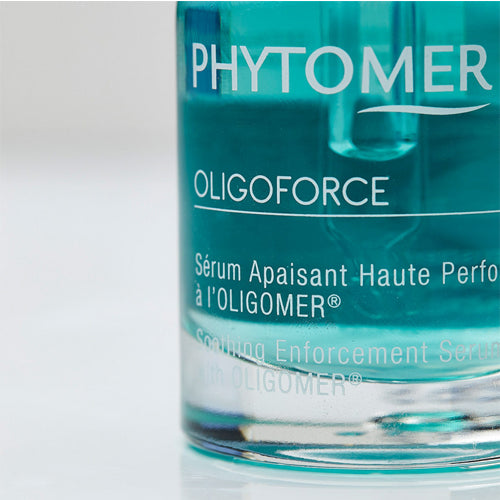 Detailopname Phytomer OLIGOFORCE Serum met pipet – kalmerende mariene formule