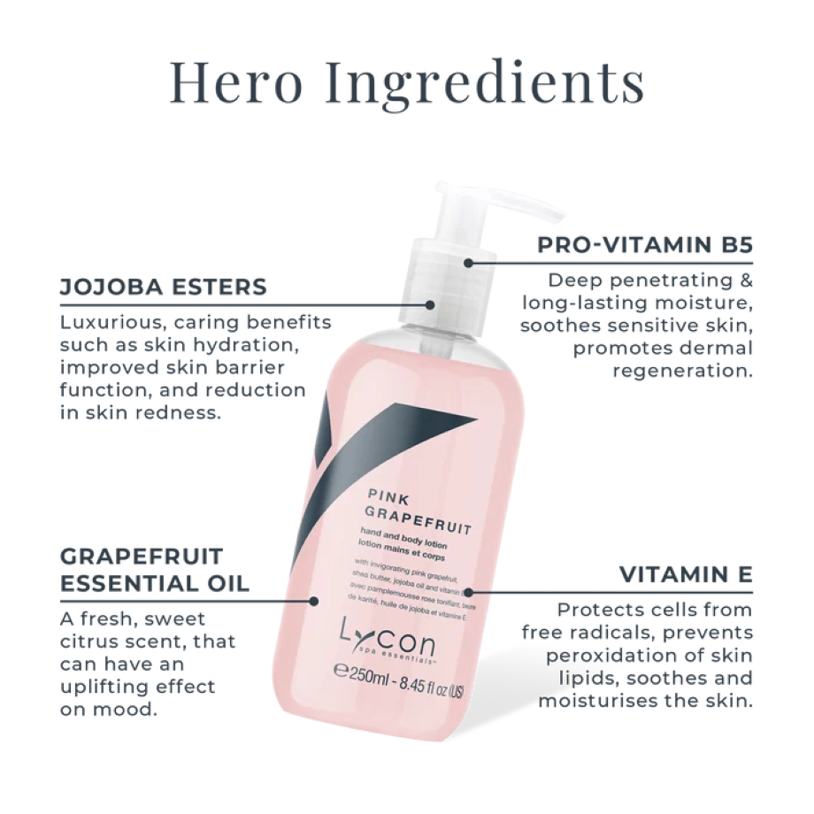 Lycon Pink Grapefruit Hand & Body Lotion 250 ml