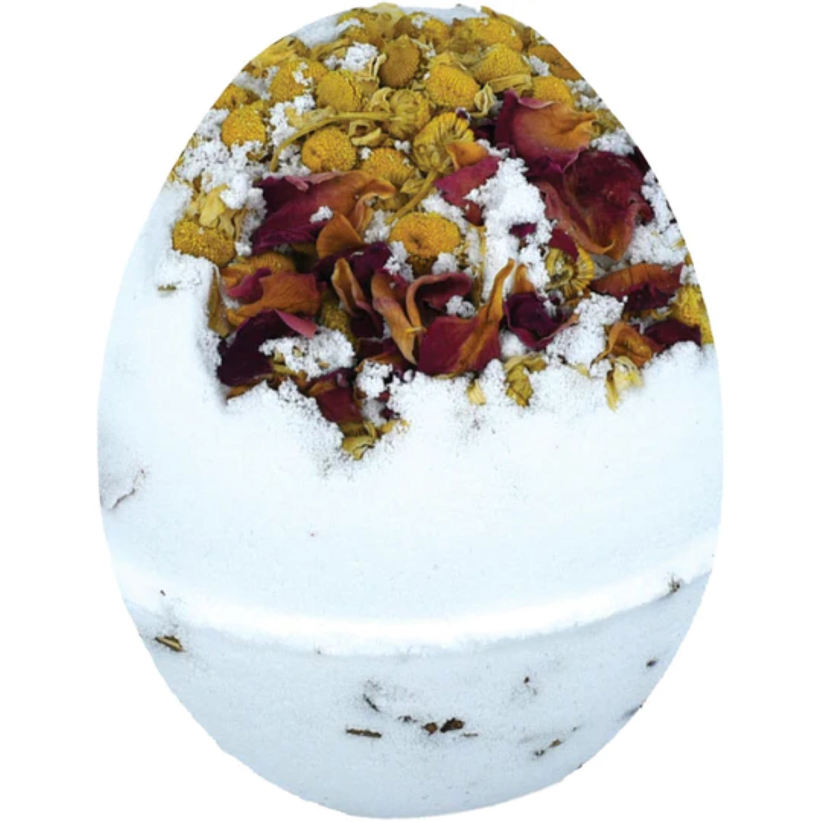 Rose & Chamomile Bath Blaster – bloemige badbruisbal met fruitige geur en etherische oliën van sinaasappel & ylang ylang