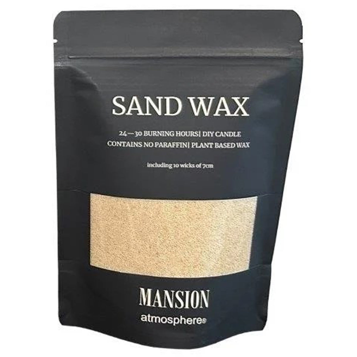 Mansion Atmosphere Sand Wax zandkleur – vegan parelwas 200 g verpakking