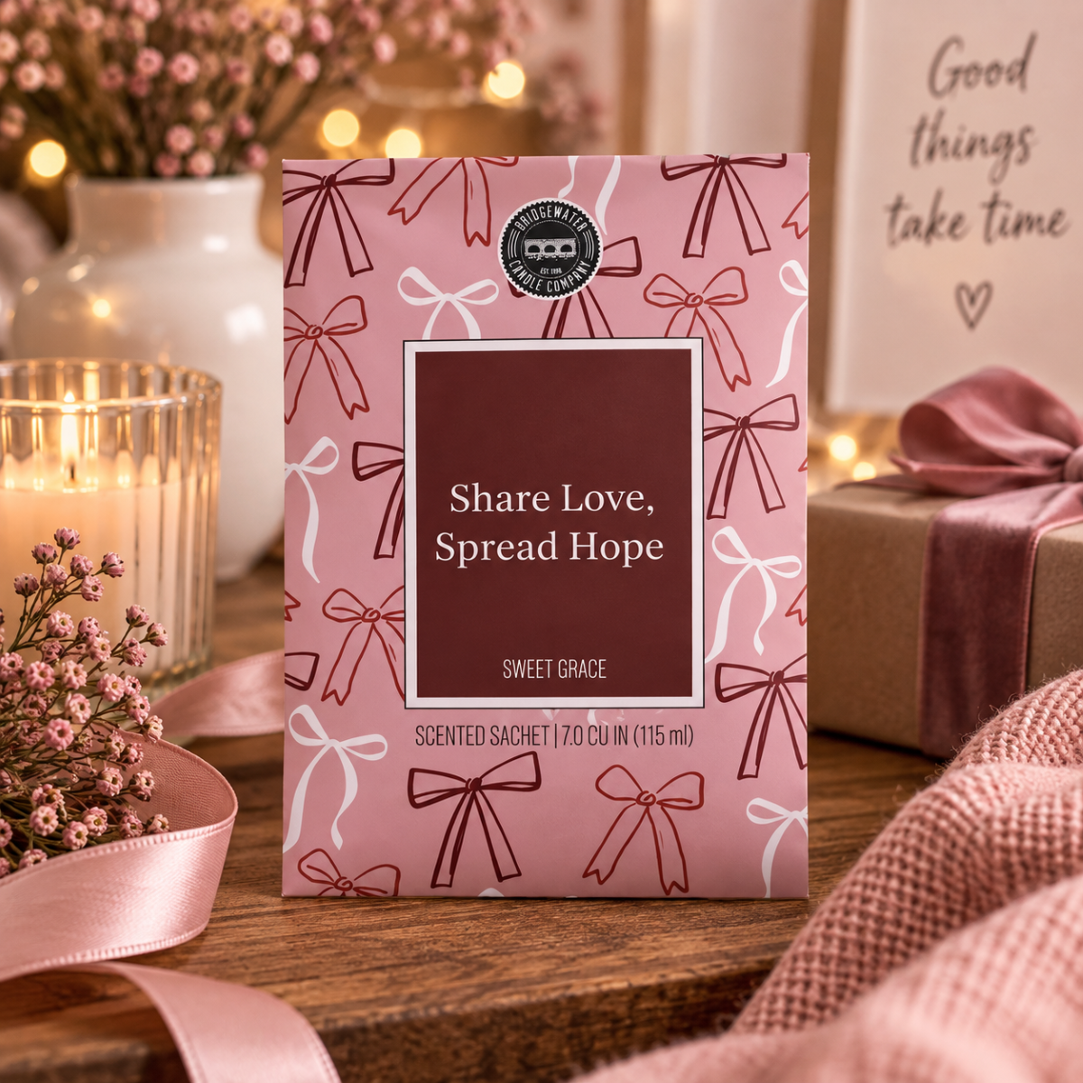 Sweet Grace geurzakje van Bridgewater met passievrucht, thee en patchouli