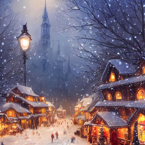 Spirit of Xmas Waxmelt – geurblokje van sojawas met bergamot, mango, jasmijn, wierook, sandelhout, vanille en kaneel, warme kerstgeur met sfeer van winteravond en verlichte huisjes.