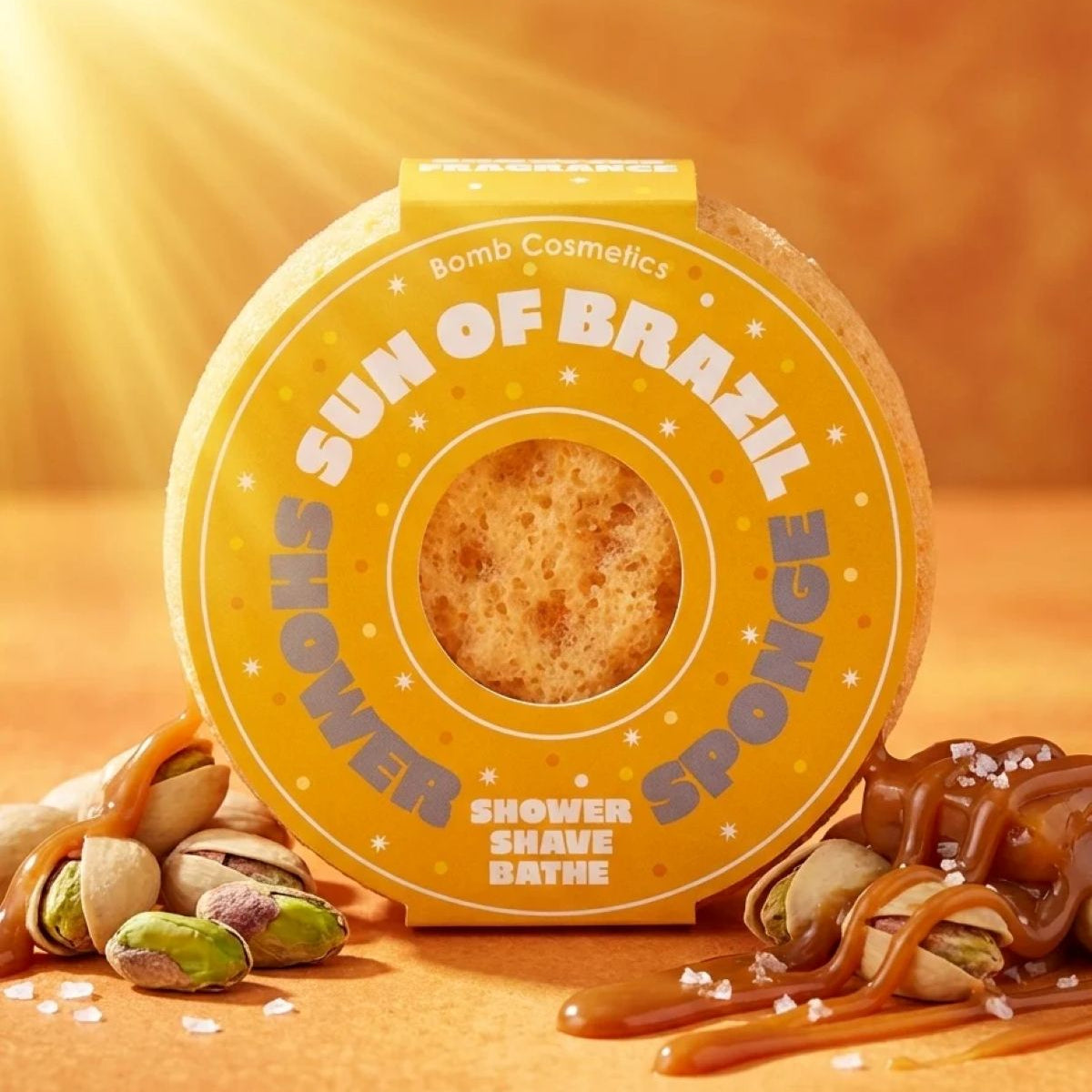 Sun of Brazil Body Buffer van Bomb Cosmetics met zomers design