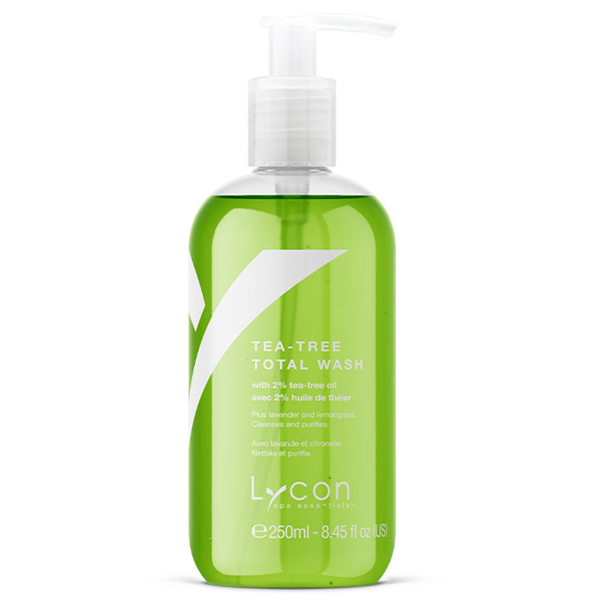 Tea‑Tree Total Body Wash van Lycon een verfrissende, huidzuiverende gel