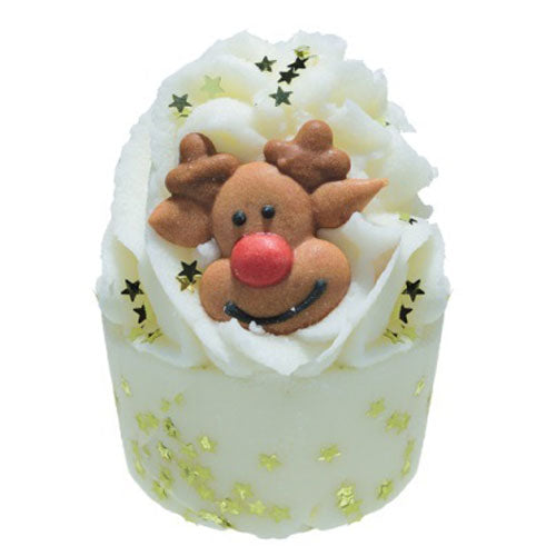 Bomb Cosmetics The Leader Of The Pack Bath Mallow met Rudolf design, winterse geur en verzorgende boters