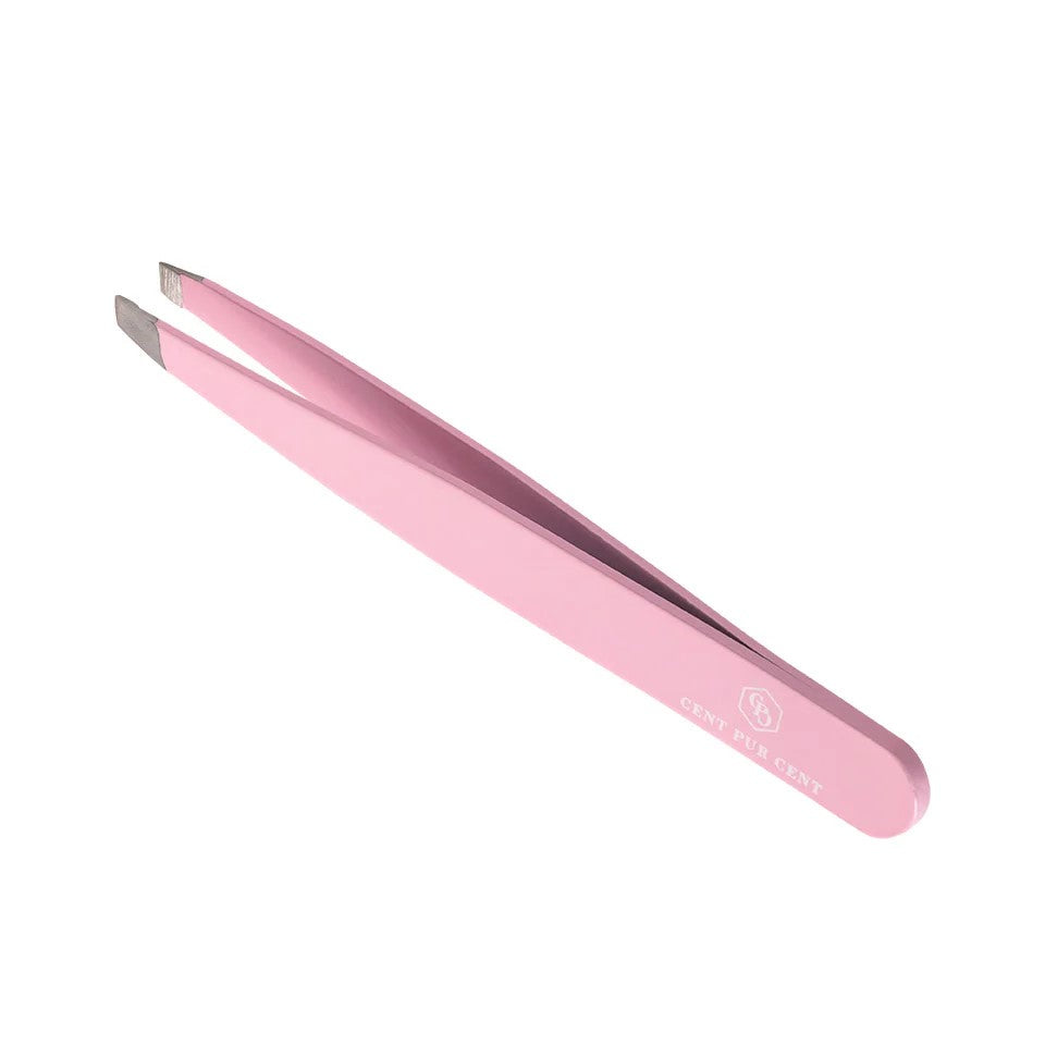 Cent Pur Cent Pink Tweezer – professioneel roze pincet voor wenkbrauwen