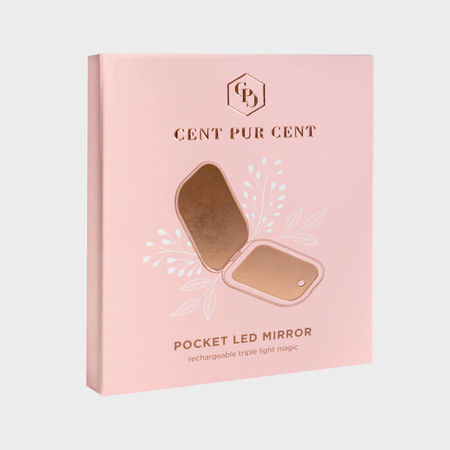 Cent Pur Cent LED make-upspiegel in doosverpakking – Pocket LED Mirror