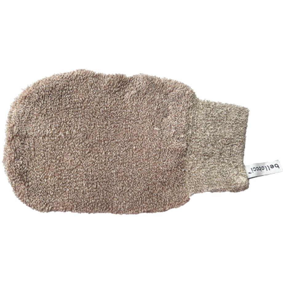 Copper Mitt exfoliërende scrubhandschoen tegen dode huidcellen en ingegroeide haartjes