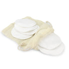 herbruikbare bamboe wattenschijfjes wit met waszakje