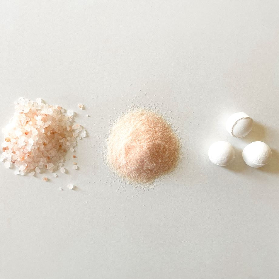 Mini bruisballetjes en badzout uit Van Harte Gefeliciteerd cadeauset