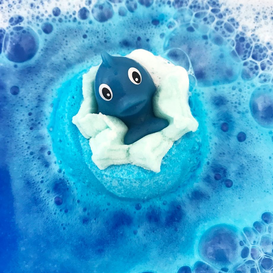 Splash! Bath Blaster bruisend in bad met eucalyptus en klein dolfijntje