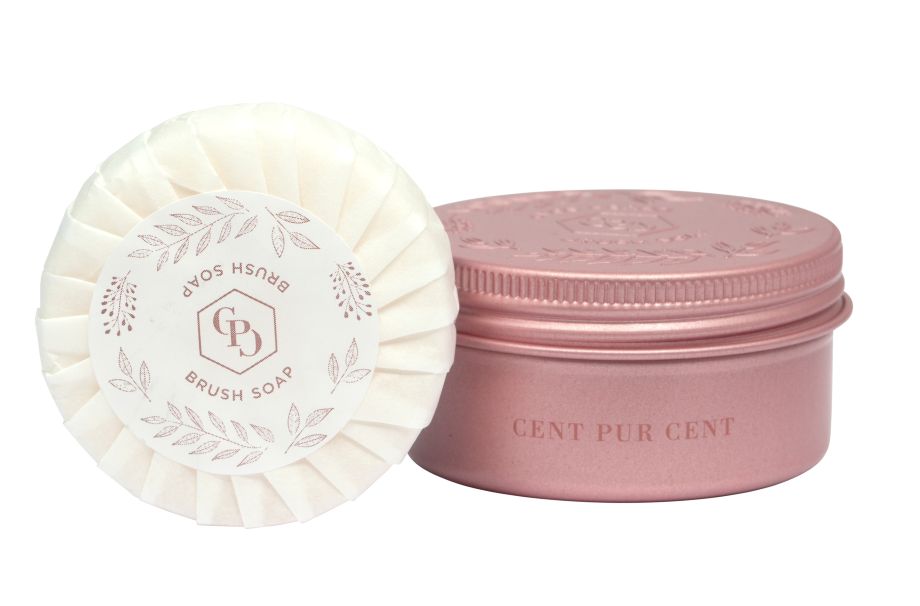 Cent Pur Cent Brush Soap in metalen bewaardoos voor het reinigen van make-upkwasten