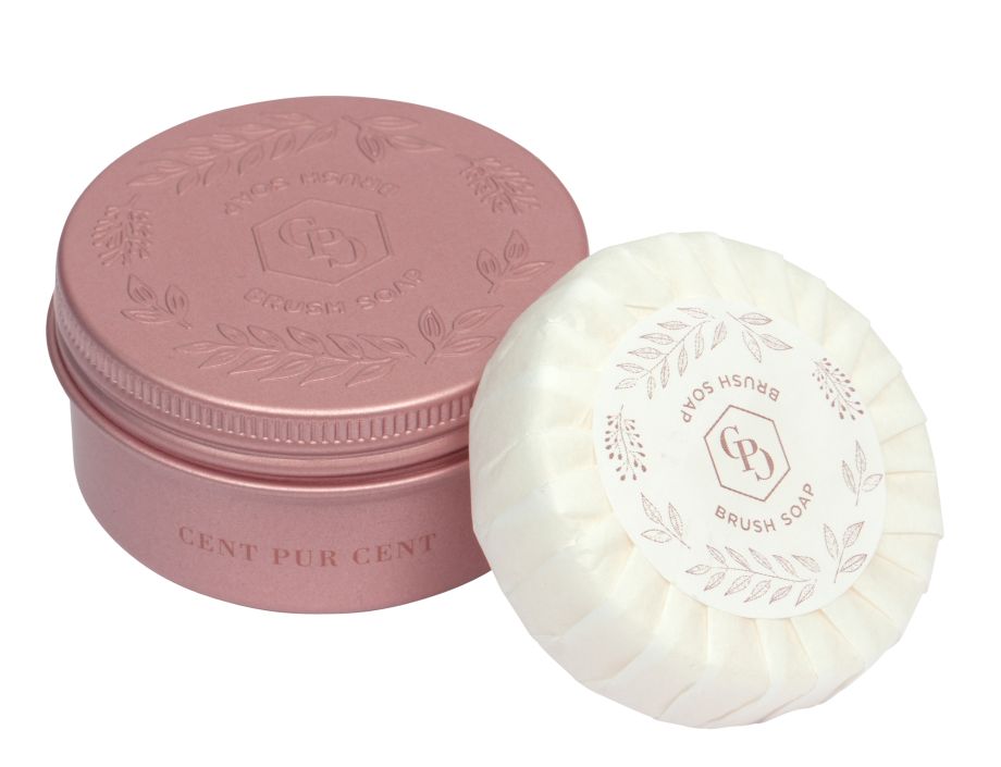 Cent Pur Cent Brush Soap met reinigingszeep voor make-upkwaste