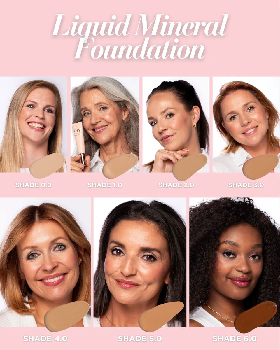 Cent Pur Cent Liquid Foundation verschillende huidtinten en ondertonen
