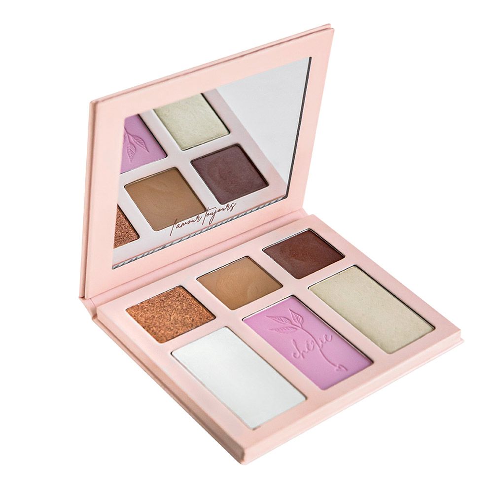 cent pur cent palette d’amour coup de foudre bridal make-up palette met oogschaduw blush en highlighter