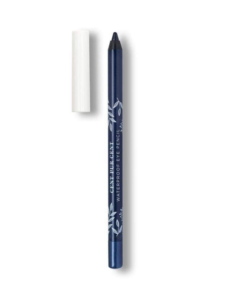 Cent Pur Cent Waterproof Eye Pencil Bleu Foncé – oogpotlood met zachte punt