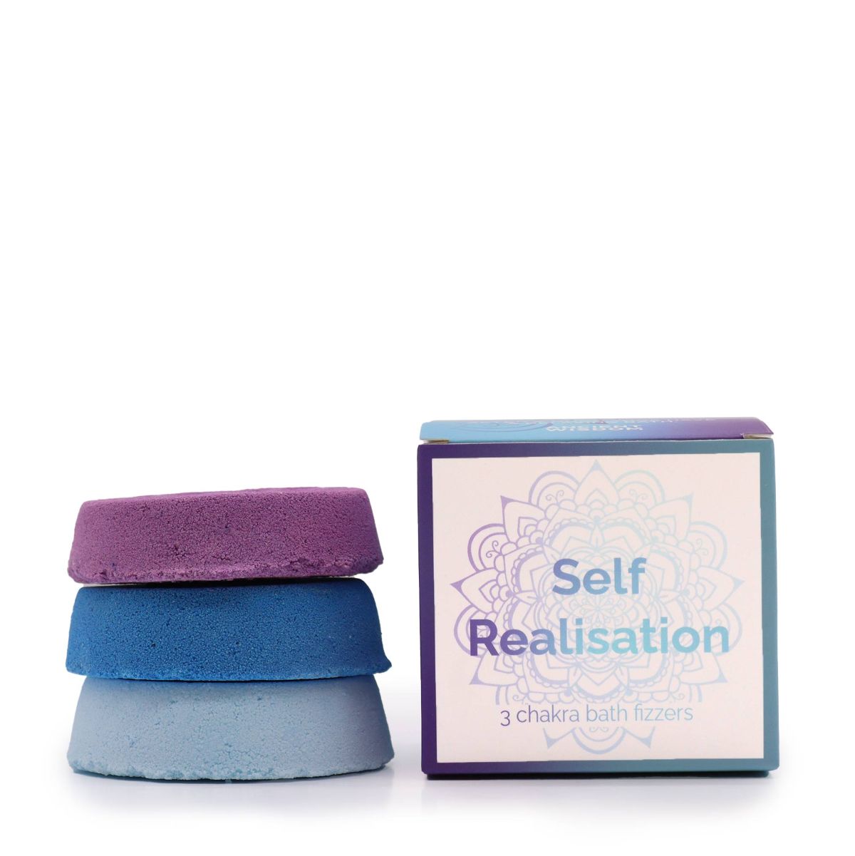 Chakra Bath Fizz Self Realisation – 3 chakra badbruisers paars blauw met essentiële oliën