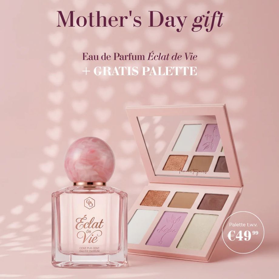 Cent Pur Cent Éclat de Vie parfum en make-up set Moederdag cadeau roze verpakking