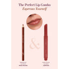 Cent Pur Cent Espresso Yourself lipcombinatie met Waterproof Lip Pencil Nude Chocolat en Hydra Plump Lip Stylo LipsPresso