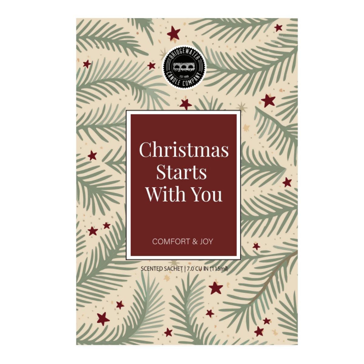 Bridgewater Comfort & Joy geurzakje Christmas Starts With You
