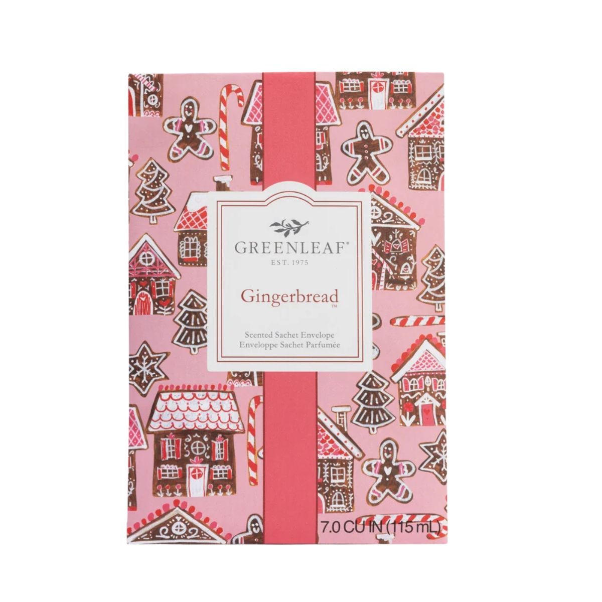 Greenleaf Gingerbread geurzakje met kerstdecoratie en peperkoekhuisjes