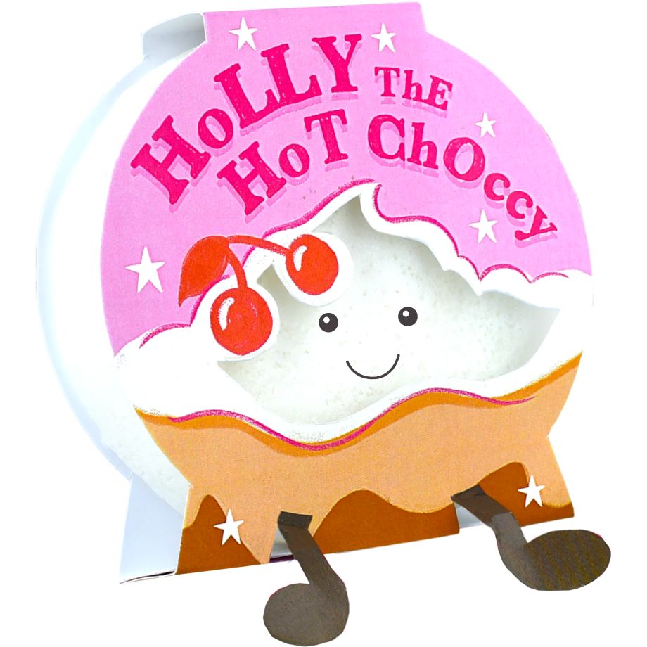 Bomb Cosmetics Holly the Hot Choccy Buddy Buffer 100 g – zeepspons met chocoladegeur