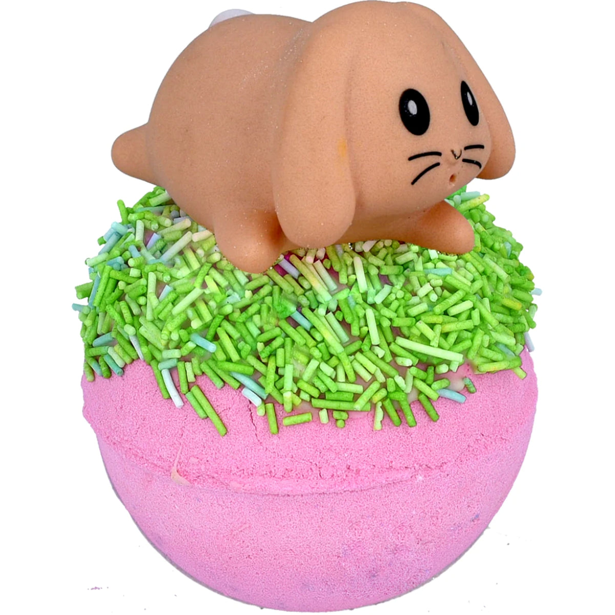 Bomb Cosmetics Hoppity Pop Bath Blaster met speelgoedkonijntje en roze bruisbal